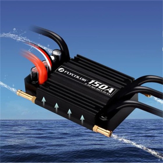Nachrichten Fly Color Water proof Brush less 150A ESC mit 5,5 V / 5A 2-6s BEC für RC-Boot